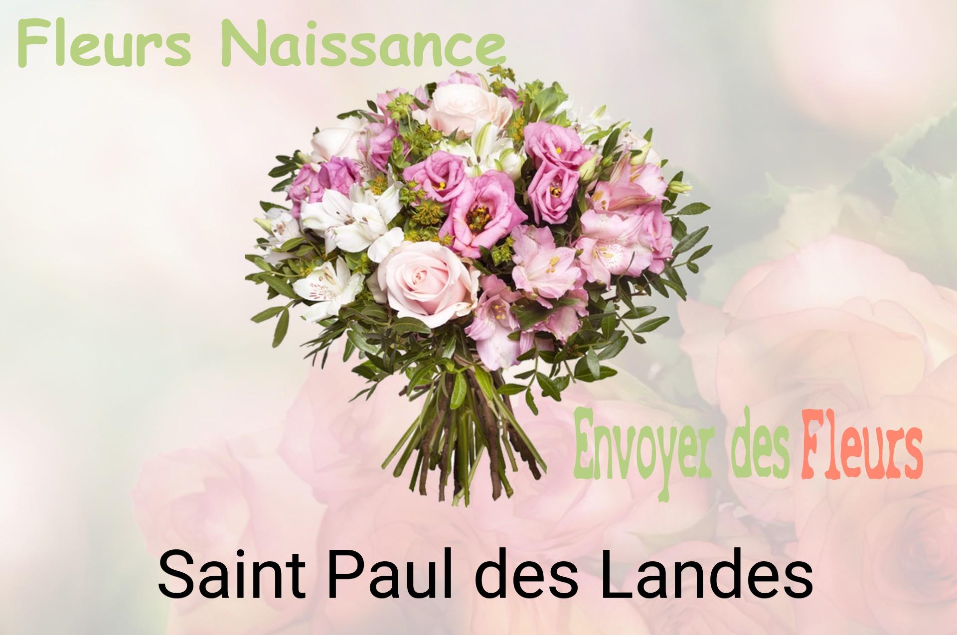 Bouquet de fleurs de naissance livré à Saint-Paul-des-Landes